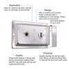 Traditional Rim Sashlock Satin Chrome Surface Mounted Lock 156 x
