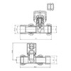 iBathUK | White Thermostatic Straight Radiator Valves 15mm Central Heating