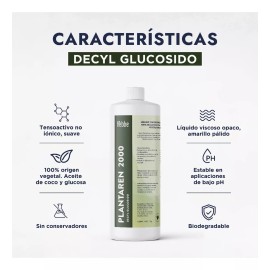 BASF JYSE17 1VTL1 ETD2 Decyl Glucósido (surfactante No Iónico Biodegradable) 500 G