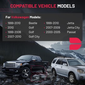 SYERAL Front Left Door Latch Lock Actuator Compatible with VW Beetle 1999-2010 Golf 1999-2006 Golf City 2007-2010 Jetta 1999-2010 Jetta City 2007-2009 Passat 2000-2005 Replaces 931-500 3B1-837-015-AS