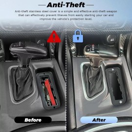 Zelvoro Anti-Theft Steel Neutral Cover Plate for Dodge 2015-2023 Challenger SRT Hellcat