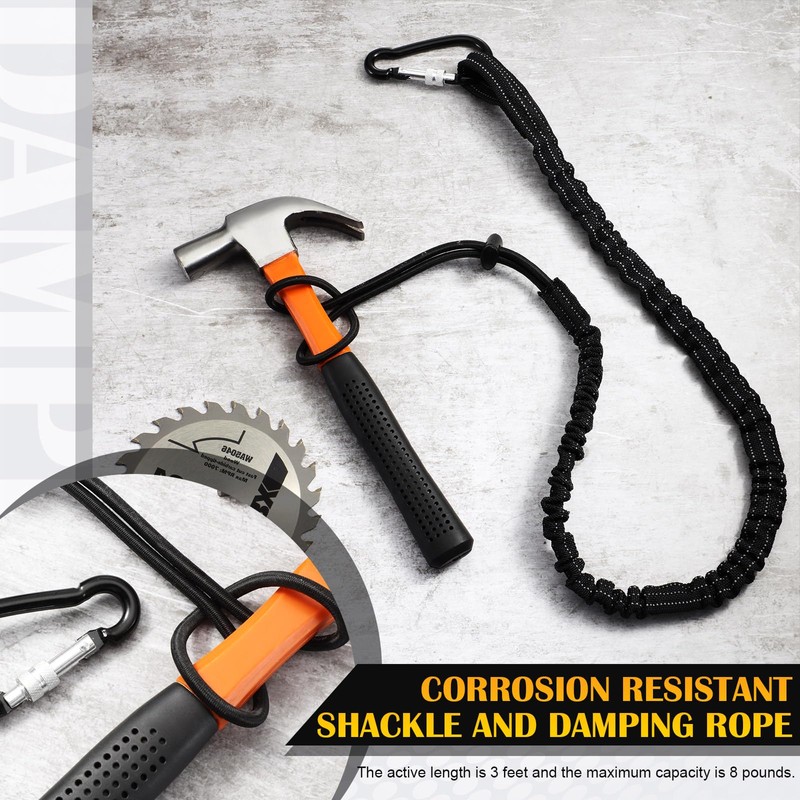LEIFIDE 16 Pcs Tool Lanyard Standard Length Safety Tool Leash