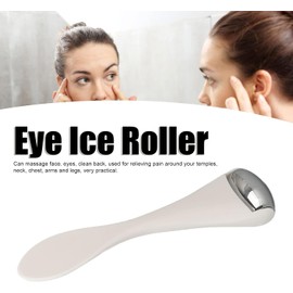 Rodillo de Ojos para Ojos Hinchados y Círculos Oscuros, Rodillo de Metal Facial Acero Inoxidable Mini Rodillo de Hielo para Ojos Cuidado la Piel para Hinchazón los Apriete