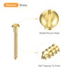 sourcing map Wood Screws M4 x 50mm Slotted Round Head