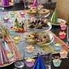 KOSTOO Cupcake Cases Hollow Out Crown Baking Paper Lace Laser