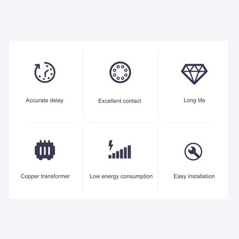 Delay Timer Relay 2 Way LCD Digital Display Electrical Multifunctional
