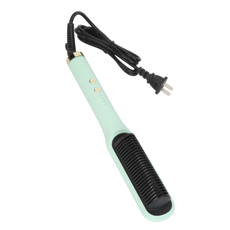 Negative Ion Hair Straightener Styling Comb Adjustable Temperature Straightening Comb