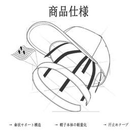 Phyxiul Men's Women's Simple Plain Cap, UV Protection, Deep Type, Large Size, UV Protection, Baseball Cap, Outdoor, Unisex, Adjustable