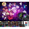 Purplecrystal Proyector Luces LED Navidad Halloween Exterior 64 Patrones