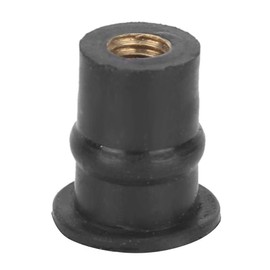 10Pcs M5 Rubber Well Nuts Fairing Fasteners 5mm 0.2in Metric Motorcycles Windshield Bolts Wellnut Windscreen Nuts