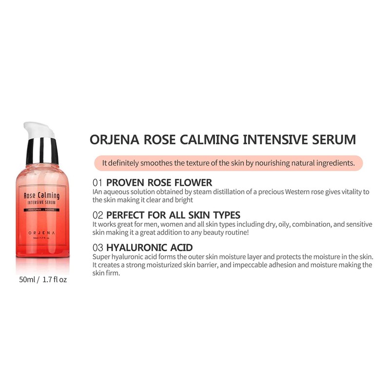 Orjena Rose Calming Intensive Serum - Moisturizing, Soothing, Calming -