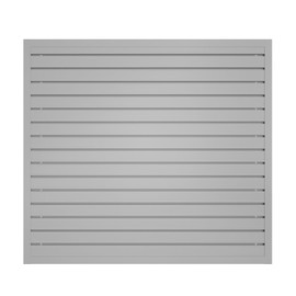 NeatiEase Slatwall Panel Wall Storage Systems, 4 x 4ft Slat Wall Paneling Garage Wall Organizer, Heavy Duty Wall Mounted PVC Wall Rack (Gray)