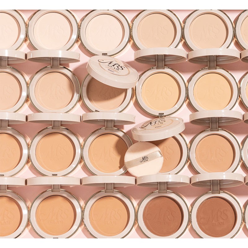 MRS GLAM GLORIOUS SKIN POWDER FOUNDATION - 08 GOLDEN DEEP,