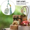 Tassel Pendant Chinese Zodiac Pattern DIY Porcelain Beads Light Weight