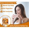 50 Premium Turmeric, Ginger, Cinnamon Blend Tea Bags, 100% Natural