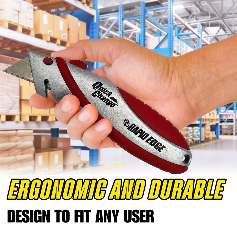 Rapid Edge Quick-Change Utility Knife, Heavy-duty Razor Knife with String