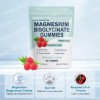Magnesium Bisglycinate Gummies, High Absorption, Vegan Raspberry Flavor, 60 Count,