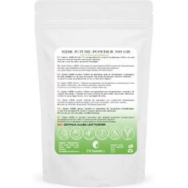 SIDR (JUJUBE) POWDER 100/200/300 gr - A natural cleanser plant powder | Suitable for all hair types, including thin, weak and damaged hair | 100% Natural (300 Gr)