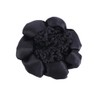 3 Pack Black Crochet Bun Covers, Elastic Hair Ties for