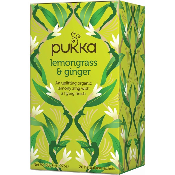 Pukka Lemongrass & Ginger, Organic Herbal Tea