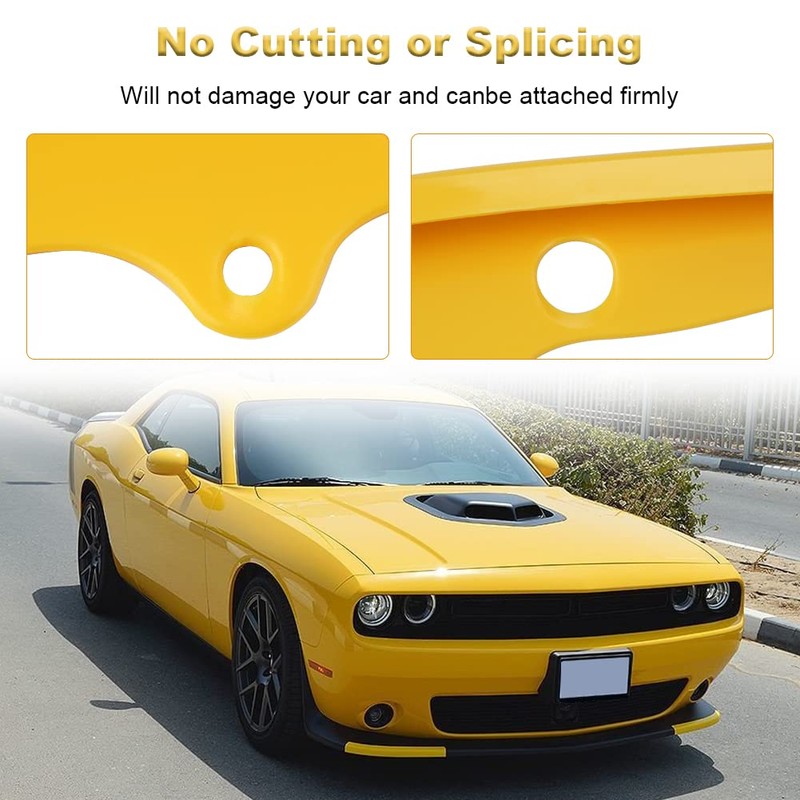 JDMON Front Bumper Lip Splitter Protector Compatible with Dodge Challenger