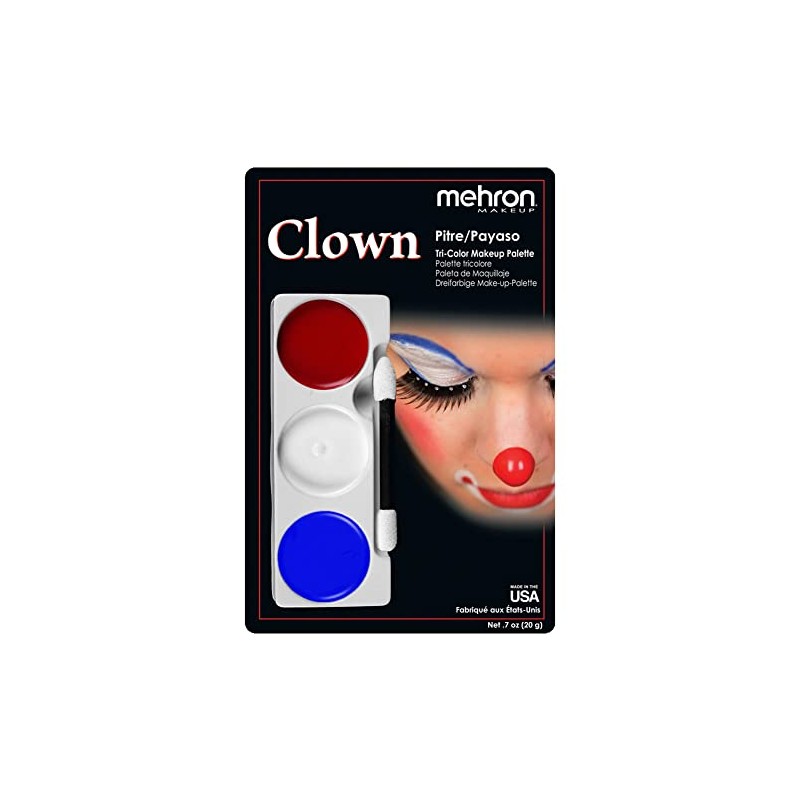 Mehron Clown Makeup Palettes (3 Colors)