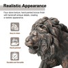 Glitzhome Guardian Walking Lion Garden Statue MGO Outdoor Decoration, 24.5"