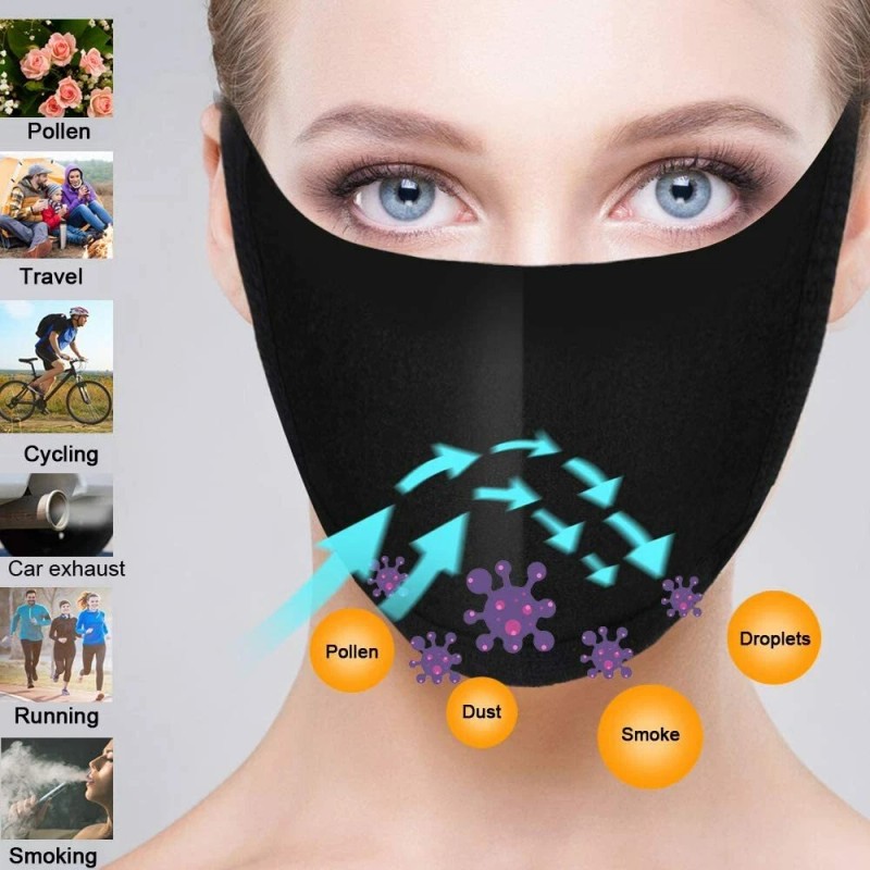 Fashion Washable & Reusable Fashion Face Black Mask (Unisex )