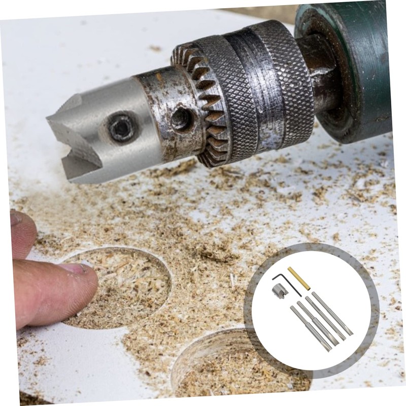 iplusmile 1set Single-edge Steel Milling Cutter Kit for Engraving and
