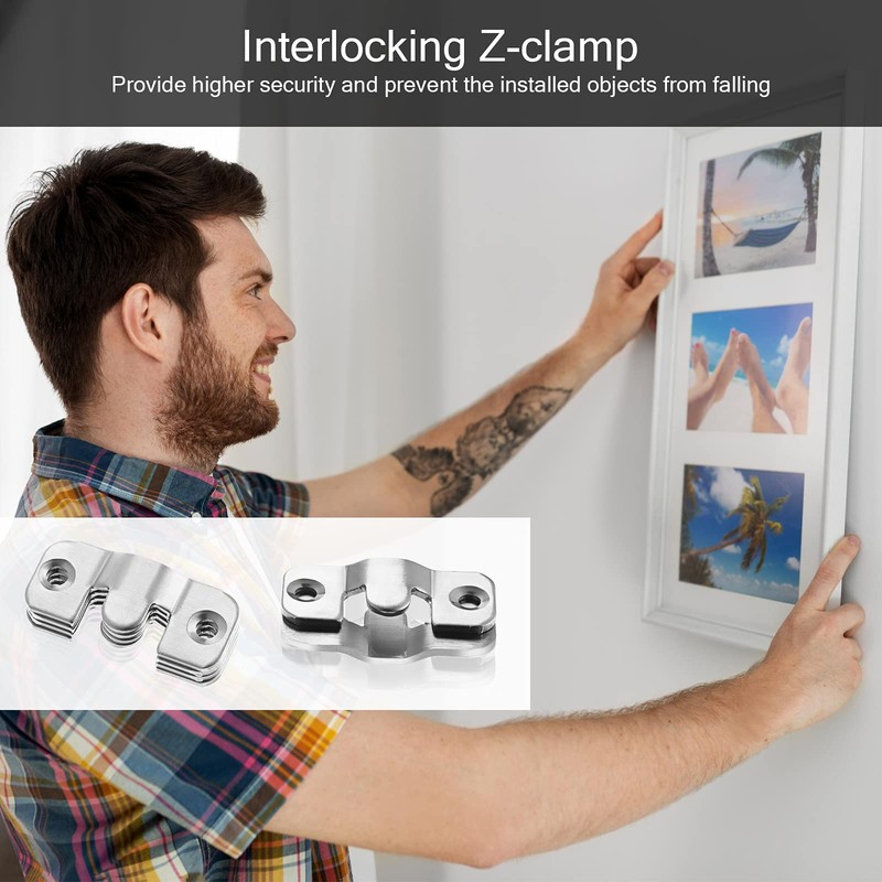 4 Pieces Flush Concealed Mount Bracket, Heavy Duty Flush Mount
