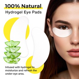 LASHVIEW 100 Pairs Under Eye Pads Eyelash Extension Natural Hydrogel Patch Lash Gel Pad for Extensions supplies Beauty Eyelash Extension Tools