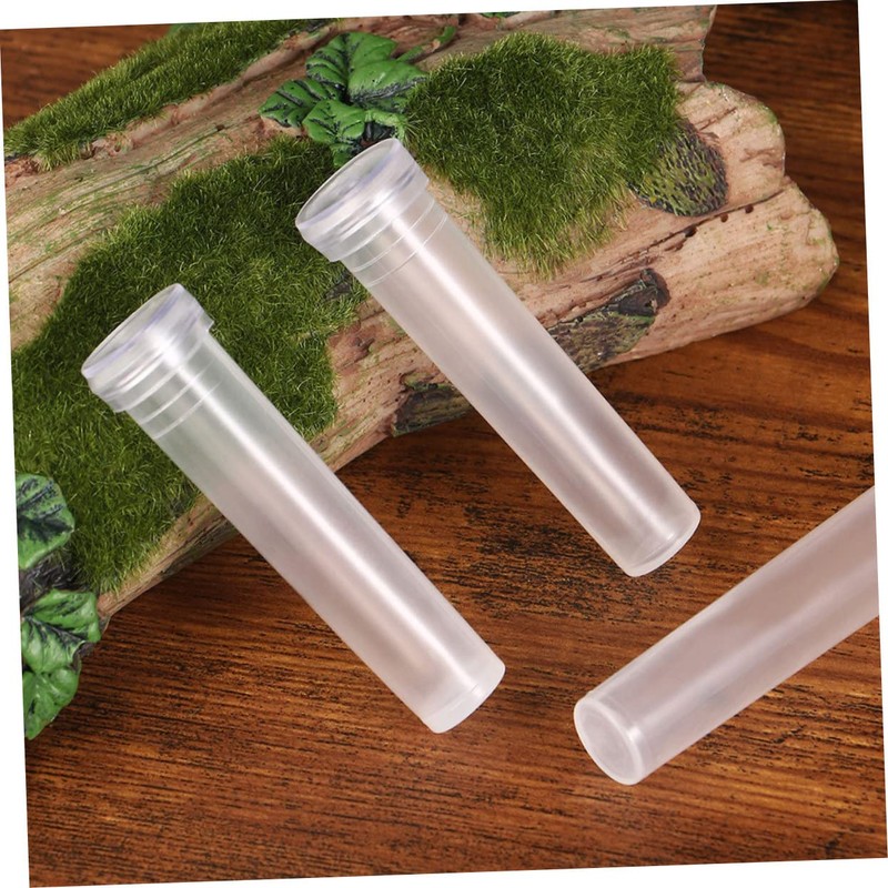 Mipcase 100Pcs Transparent Plant Vases Flower Tubes for Desktop Terrarium