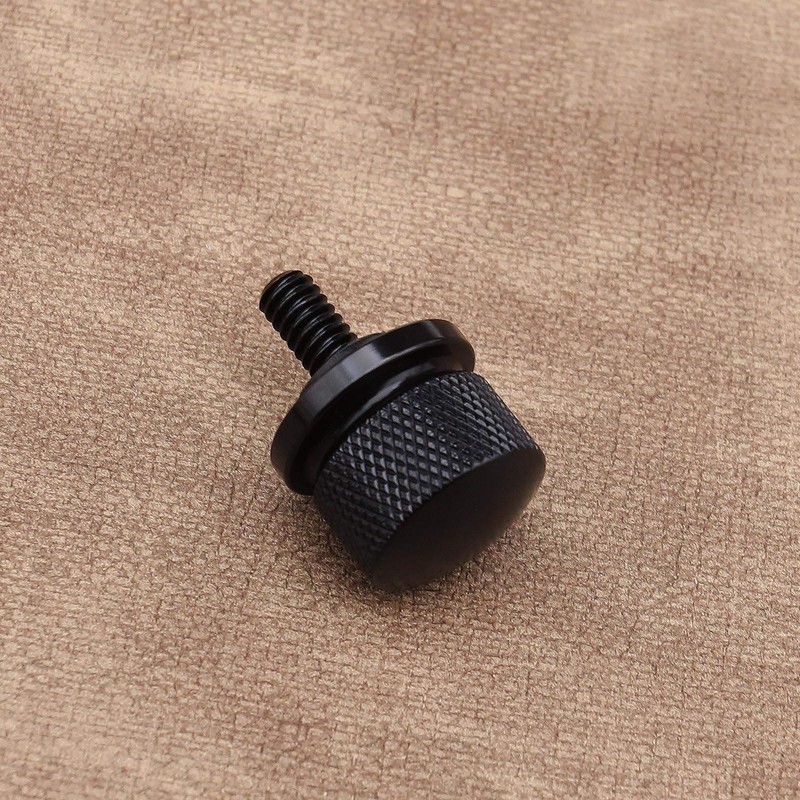 Motorcycle Seat Mounting Bolts Black Aluminum CNC Machined 6mm Thread