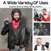 Hugger Men's Water Resistant Gel-Padded Palm Fingerless Motorcycle Glove 3X-Large