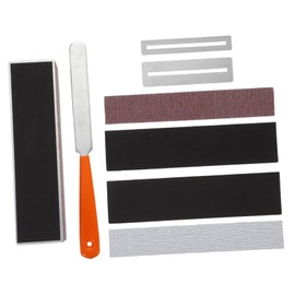 Levemolo 1set Guitar Fret Polishing Kit Complete Set File Sandpapers Bass Leveling Rod for Guitar Luthier