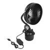 Car Fan Powerful Low Noise 3 Speeds Adjustable Portable USB