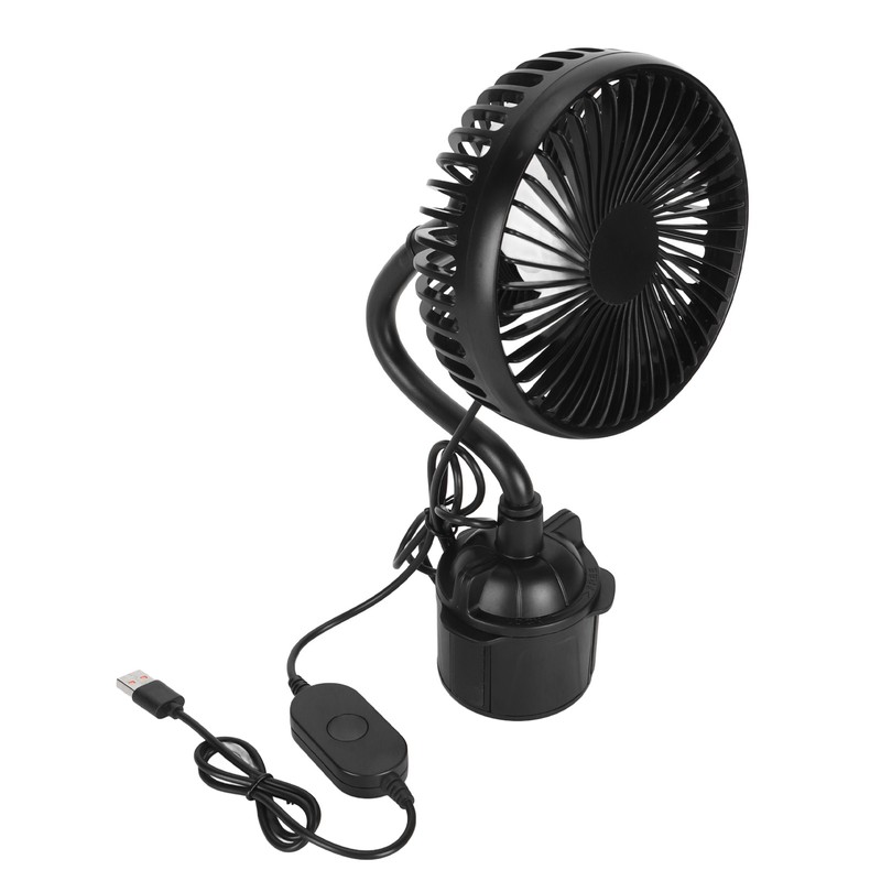 Car Fan Powerful Low Noise 3 Speeds Adjustable Portable USB