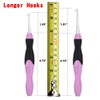 11 Tallas Ganchillos Crochet,Agujas de Ganchillo Led con Estuche,Ganchos de