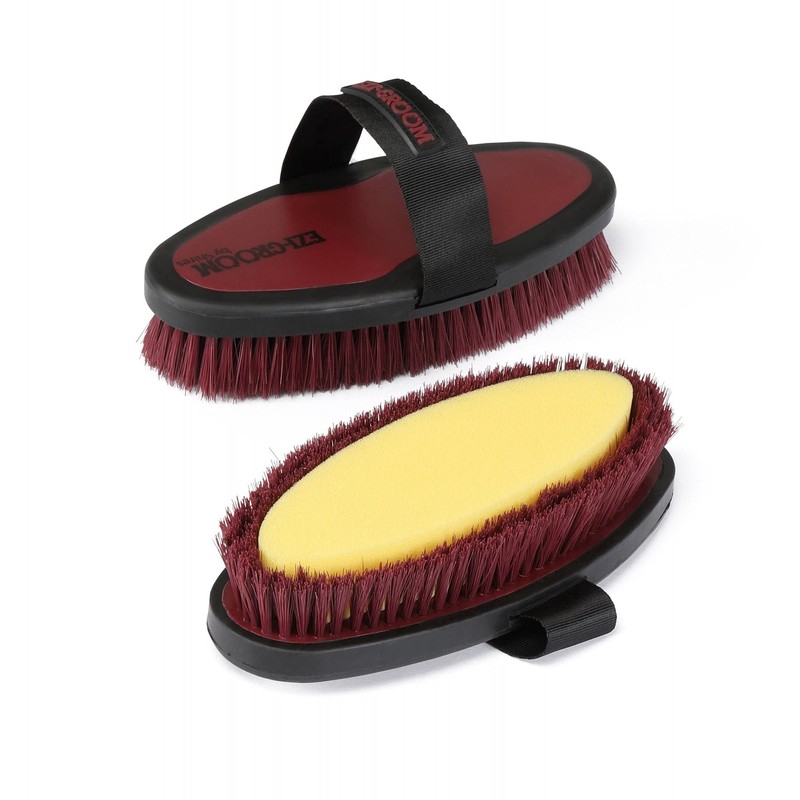 Shires 1398 Grip Sponge Brush Burgundy