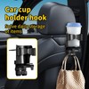 Cup Holder for Back Seat of Car,Car Seat Hook with