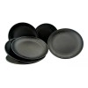 Anforama- Tab & Kit Set Juego Platos Redondos Melamina Moderna