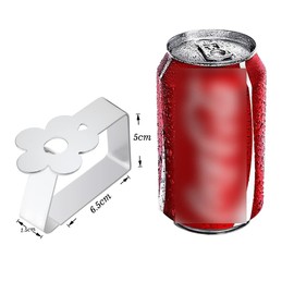 Aongray Flower design Table Cloth Clips, Set of 8, Silver Stainless Steel Table Cloth Clips, for 2.5 to 3.5 cm Thick Table Top, Indoor Outdoor Tablecloth Holder
