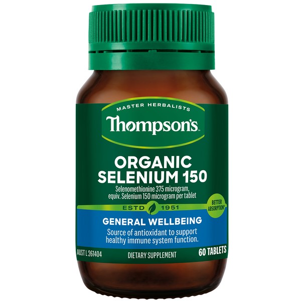 Thompson's Organic Selenium 150 Tablets 60