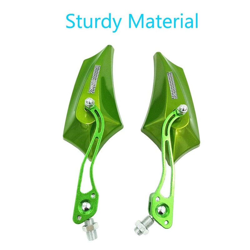 ESUPPORT Green Universal Motorcycle Motorbike Bike 8mm 10mm Rear View
