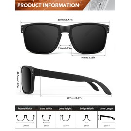 KALIYADI Mens Sun-Glasses Polarized Sunglasses-Men: Classic Sunglasses with UV400 Protection for Fishing Golf Driving