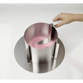 Dr. Oetker Winkelpalette extra hoch, Streichmesser zum Dekorieren und Verzieren von Torten, Küchenhelfer mit Funktionsteil aus Edelstahl, hochwertiges Glasurmesser(Farbe: Weiß/Silber),Menge:1Stück