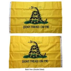 "Flags & Signs" 2x3 Embroidered Nylon Double Sided Gadsden Tea Party Flag - Dont Tread ON ME a-1-4289