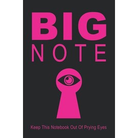 BIG NOTE: Keep This Notebook Our Of Prying Eyes: Password book small "6×9", Password Organizer, Alphabetical, in Black & Magenta