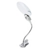Magnifying Glass Clamp LED Light Gooseneck Desk Lamp Clamp for