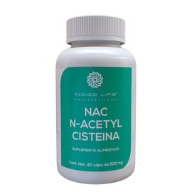 Indigo Life NAC N-Acetyl Cisteina 40 Capsulas veganas de 500 mg